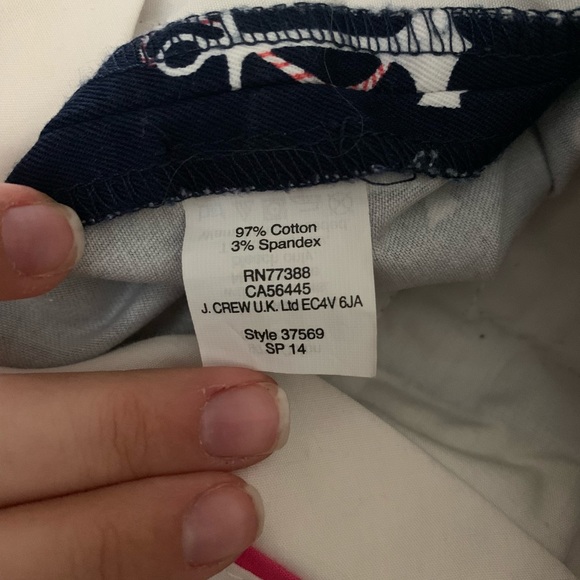 J CREW FACTORY NAVY ANCHOR CHINO 3” INSEAM SIZE 00 - Picture 7 of 7